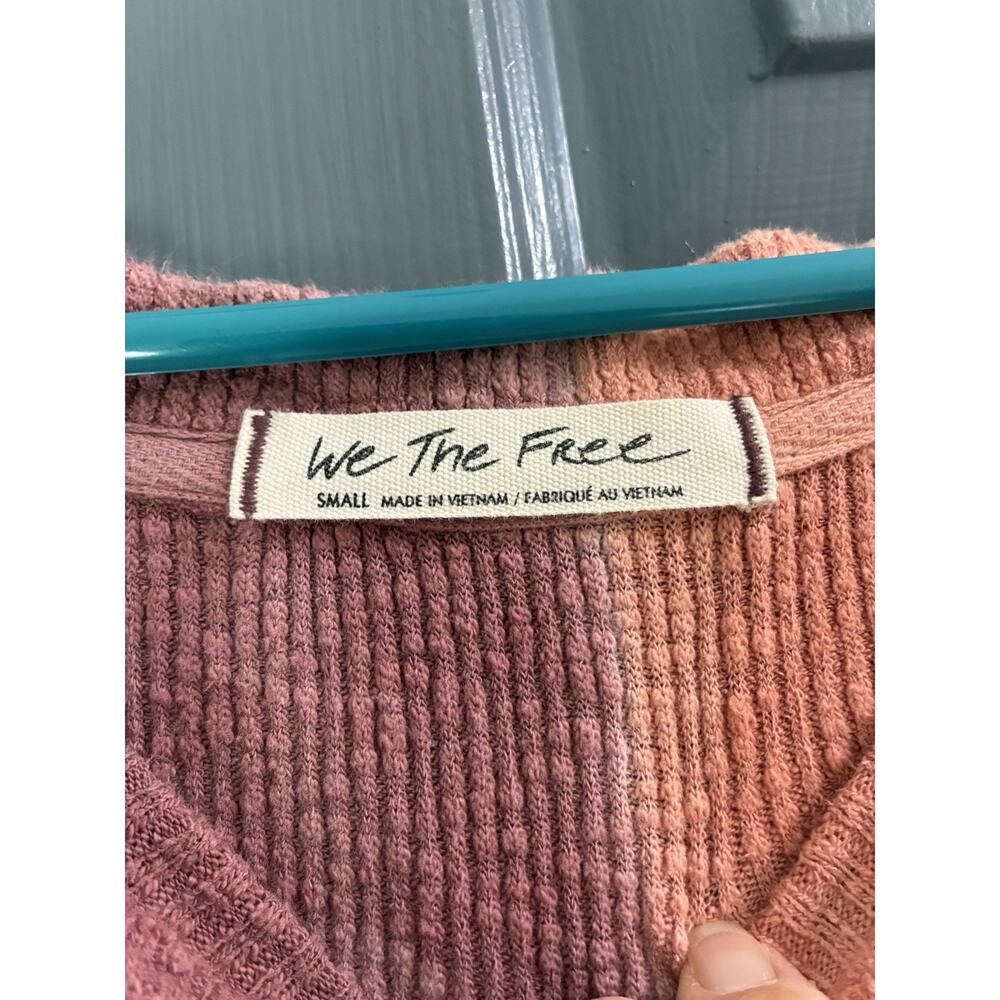 Free People We The Free Logan Washed Ribbed Top in Star Anise Sz Sm Oversized - Picture 3 of 9
